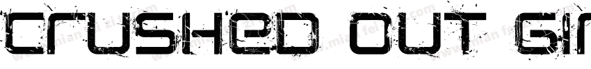 Crushed Out Girl Sharpie字体转换